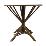 Rattan and wicker table