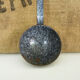 Grey and black enamelled louche. Vintage enamel kitchen utensils 1950