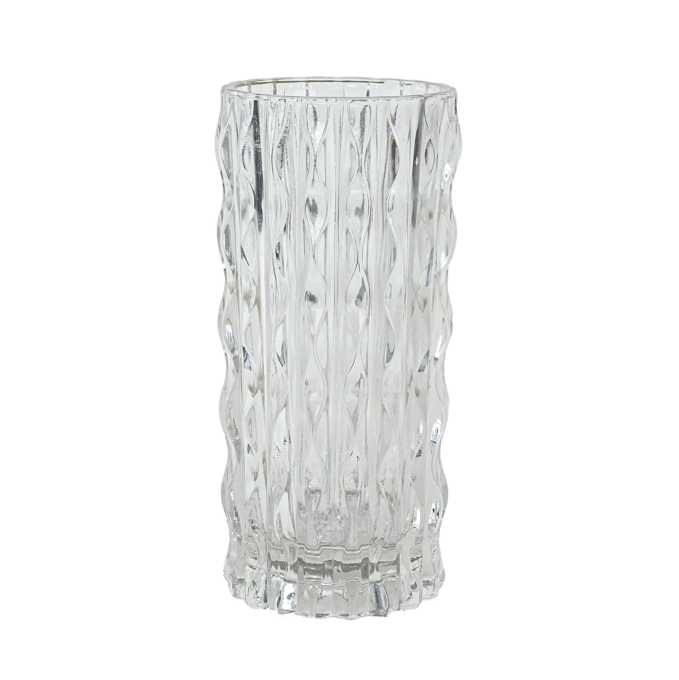 Crystal vase, Italian design, 1960s, manufactured in Italy