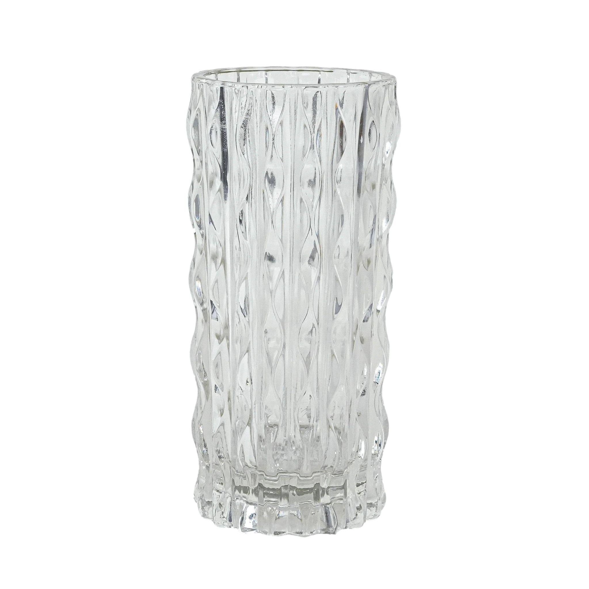Crystal vase, Italian design, 1960s, manufactured in Italy