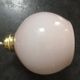 Suspension walker old opaline white globe spirit night light 1930 Art Deco TBE Ø 13 cm pink