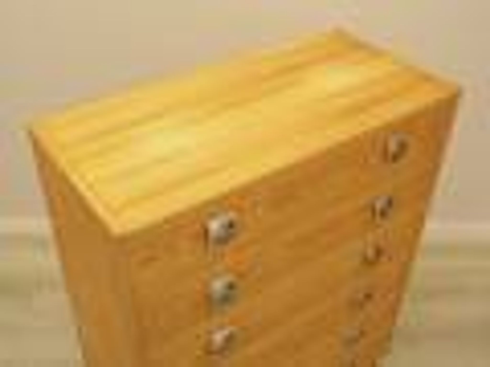 Danish pine veneer chest of drawers with six drawers, 1970s