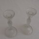 Duo of crystal candlesticks