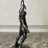 Silenus, bronze sculpture after the antique, 19th century