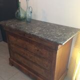 Empire dresser with marble top