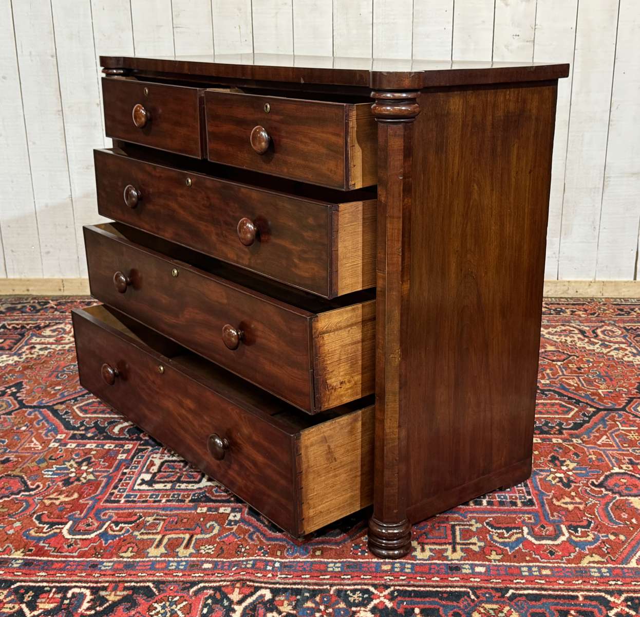 Commode Victorienne 19ème en acajou