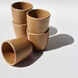 5 tasses en grès moucheté Grès Village