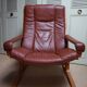 Fauteuil en cuir par Ingmar Relling pour Westnofa, Norvège, années 1970
