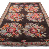 Kilim caucasien antique, Azerbaïdjan laine tissée à la main- 200x370cm