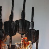 Tom Ahlström and Hans Ehrich Brutalist Great Swedish Brutalist Wall Lamp