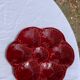 4 oyster plates in vintage red glazed ceramic slip and collector