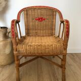 Children's armchair from the 60s, wicker