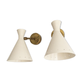 Pair of Italian design wall ight 1950