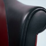 Sinan Armchairs in Leather and Beech Wood