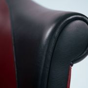 Fauteuils Sinan en cuir et en bois de hêtre