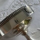 Coupe ancienne en verre et métal argenté