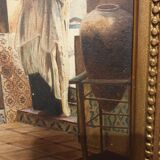 Painting on oriental canvas