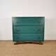 Art deco chest of drawers with mustache feet