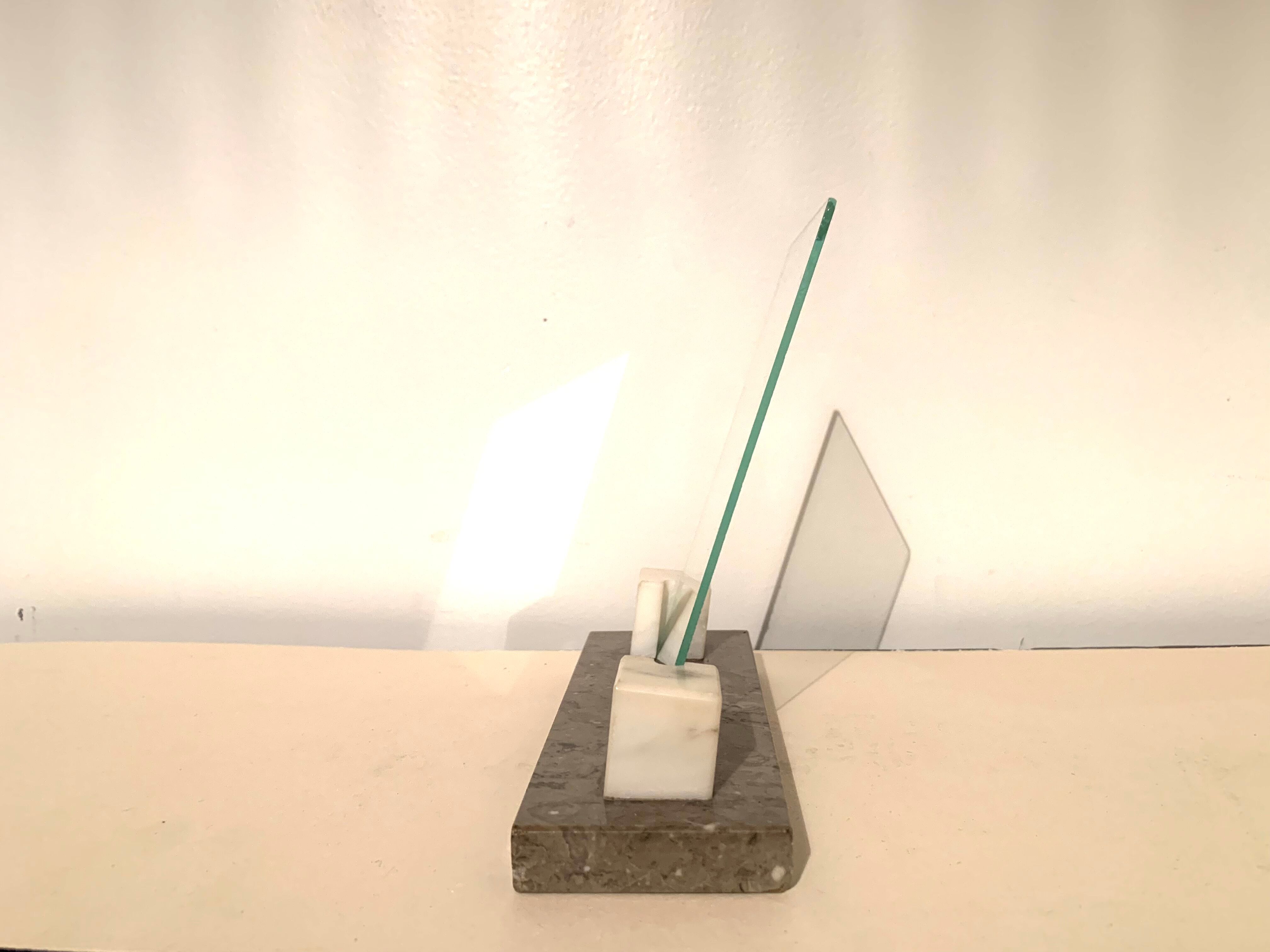 Photo holder in old marble period art deco