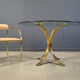Vintage brass dining set by Belgochrom, 1970s