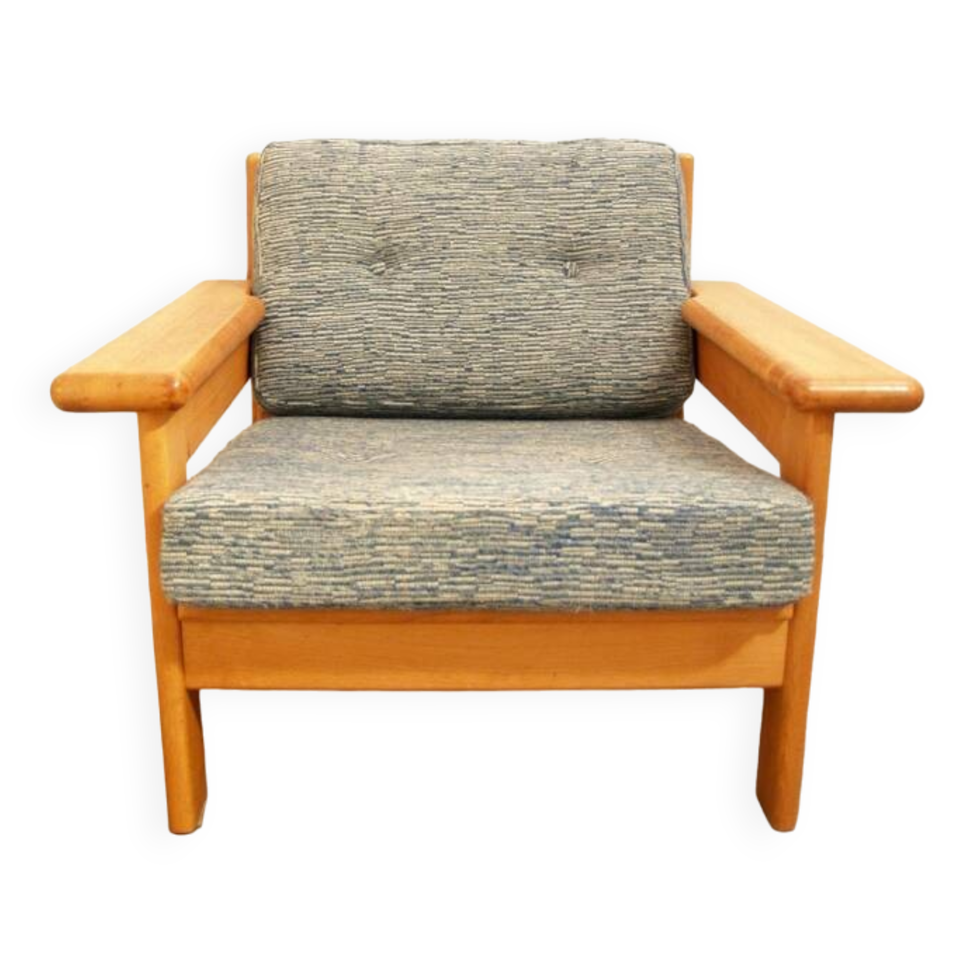 Danish vintage design arm chair in oak - Laboremus Viborg
