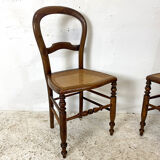 Pair of Louis Philippe canned chairs