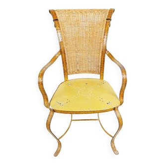 Fauteuil italien vintage en similicuir, années 1960