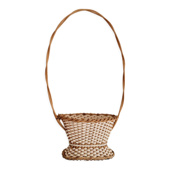 Rattan plant support scoubidou