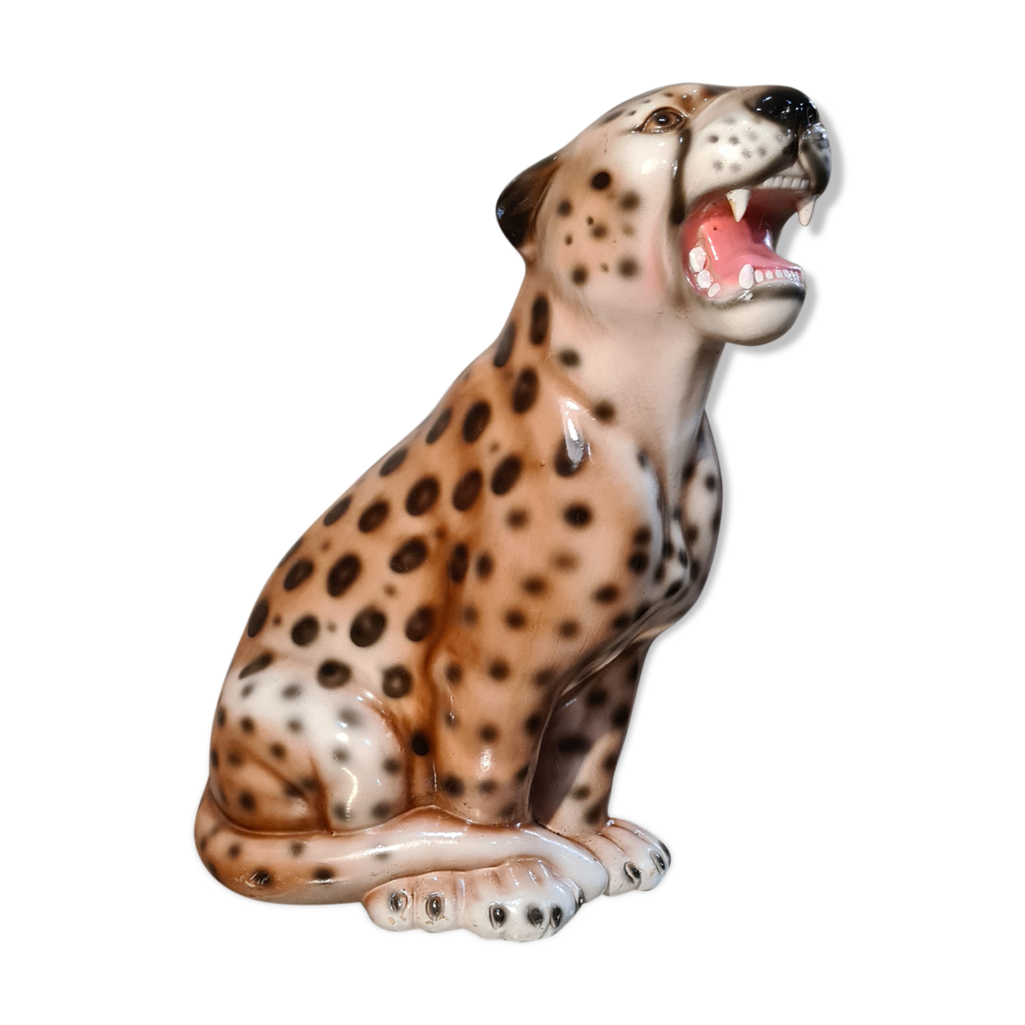 Ceramic leopard 70s