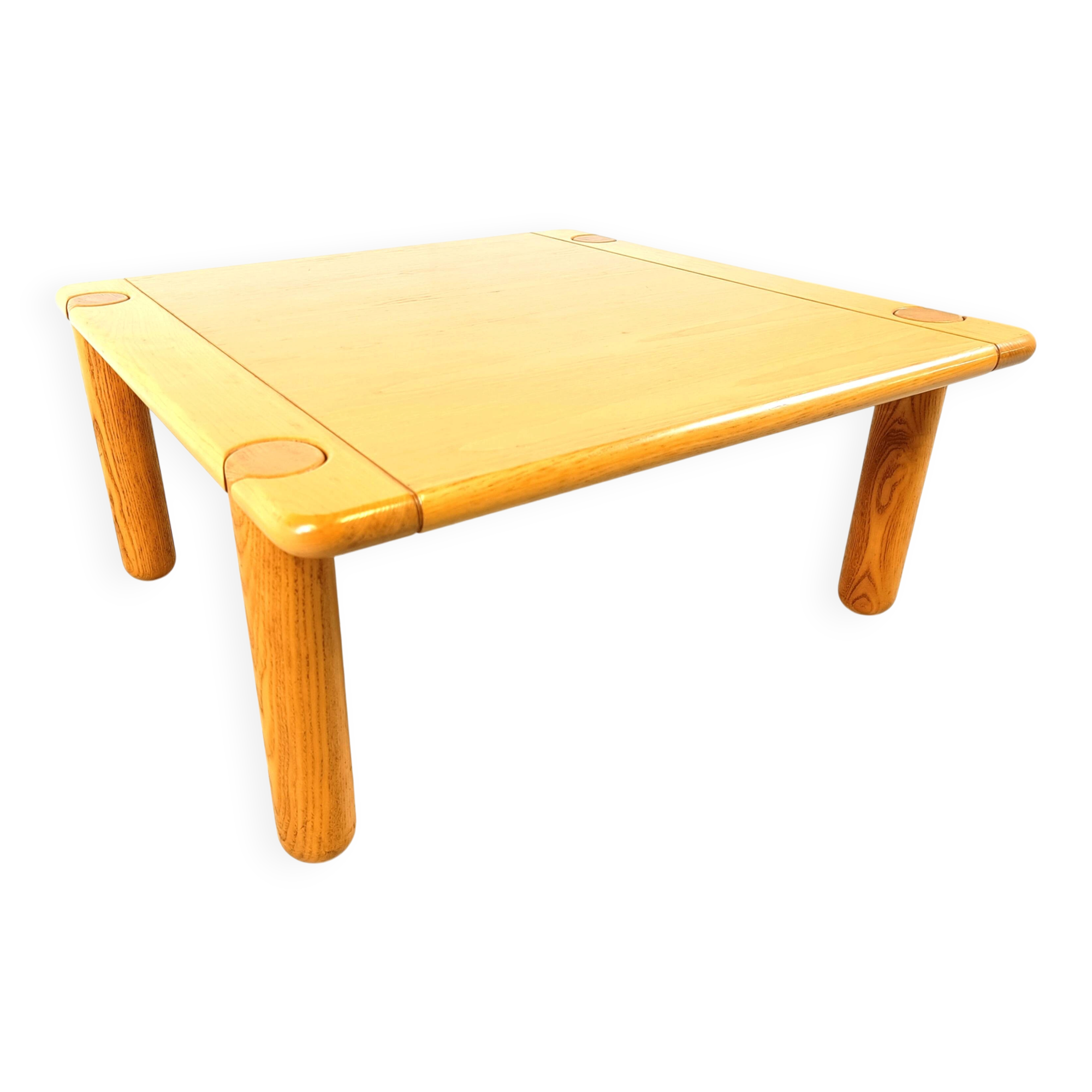 Copie de table basse en bois de style mid-century, années 1970.