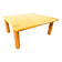 Copie de table basse en bois de style mid-century, années 1970.