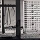 Vintage black and white photograph of Cité Moderne, framed, 42 x 52 cm.