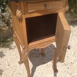 Louis XV solid walnut bedside table