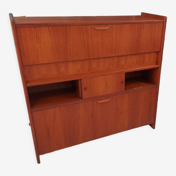 Meuble Bar à cocktail modèle scandinave teck Johanes Andersen vintage 1960