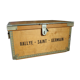 Vintage wooden box Rallye Saint-Germain metal frame