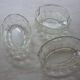 Pair of large old art deco glass ramekins