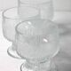 3 verres en cristal Crystalex par Ivo Rozsypal, République tchèque 1977