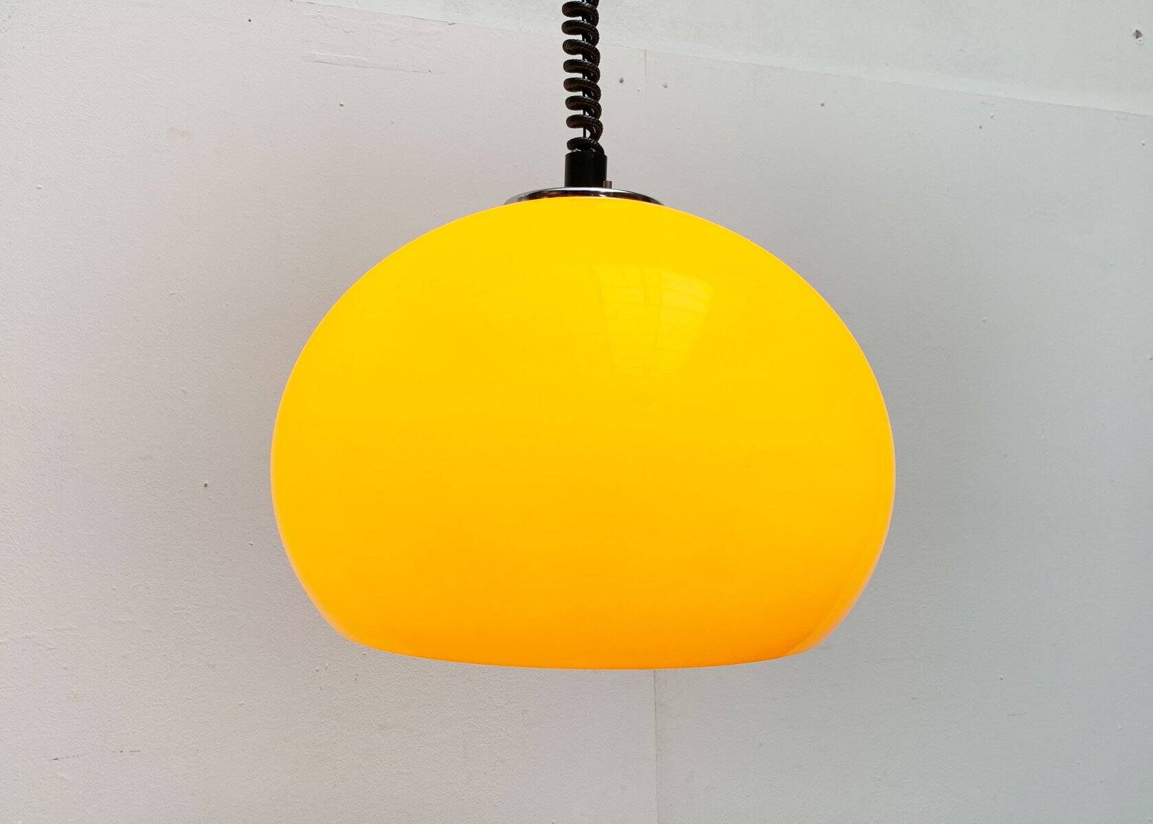 Italian pendant lamp Jolly in Space Age style from the mid-century by Luigi Massoni for Guzzini, 1960s.