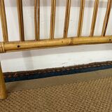 Vintage bamboo and rattan headboard