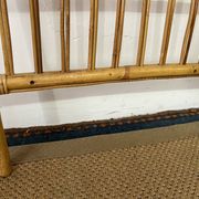Vintage bamboo and rattan headboard