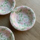 Assiettes creuses à fleurs vintage 80