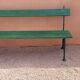 Banc extérieur jardin années 1900