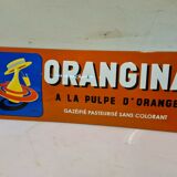Orangina enamelled plate