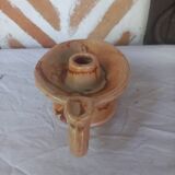Vintage candle holder in the shape of a stylized Aladdin lamp