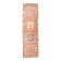 Tapis couloir kilim vintage , Orange, rose et beige boho pastel, 98x332 Cm