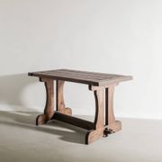 Swedish Wooden "Berga" Dark Pine Table by David Rosén, 1930s