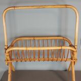 Rattan magazine holder