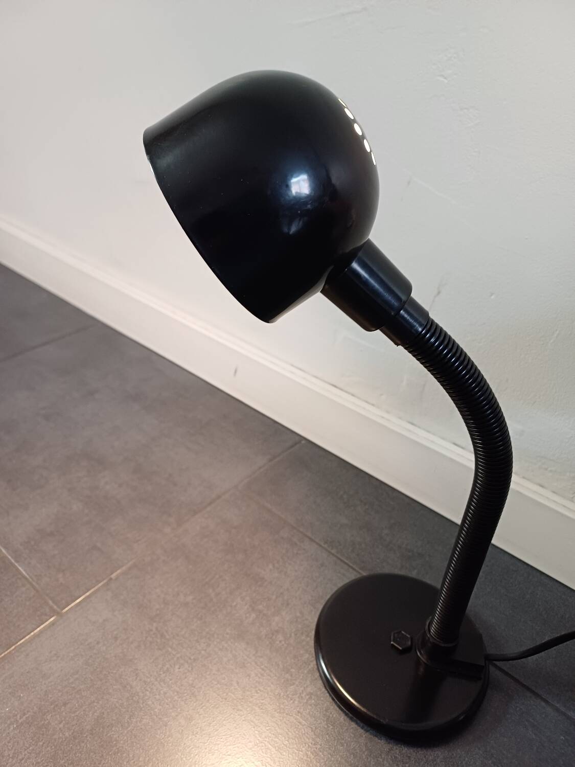 Black Aluminor desk lamp 80's