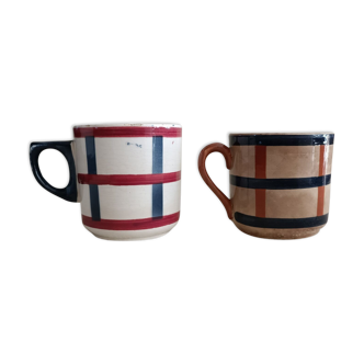 Two cups model Béarn Creil Montereau