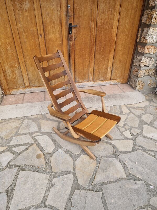 Fauteuil transat Triconfort années 60